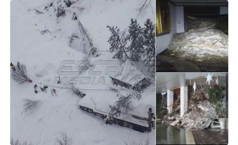 Ιταλία: Οι πρώτες εικόνες μέσα από το ξενοδοχείο που “έλιωσε” χιονοστιβάδα! Ανασύρουν νεκρούς