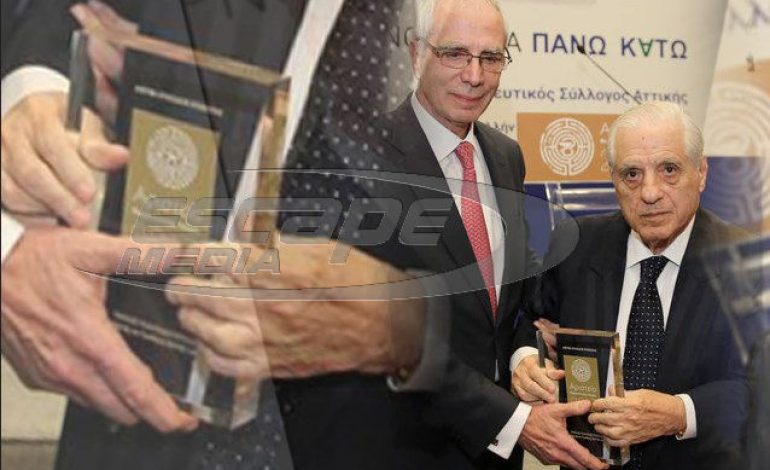 Στον Παύλο Γιαννακόπουλο το ειδικό βραβείο του Φαρμακευτικού Συλλόγου Αττικής