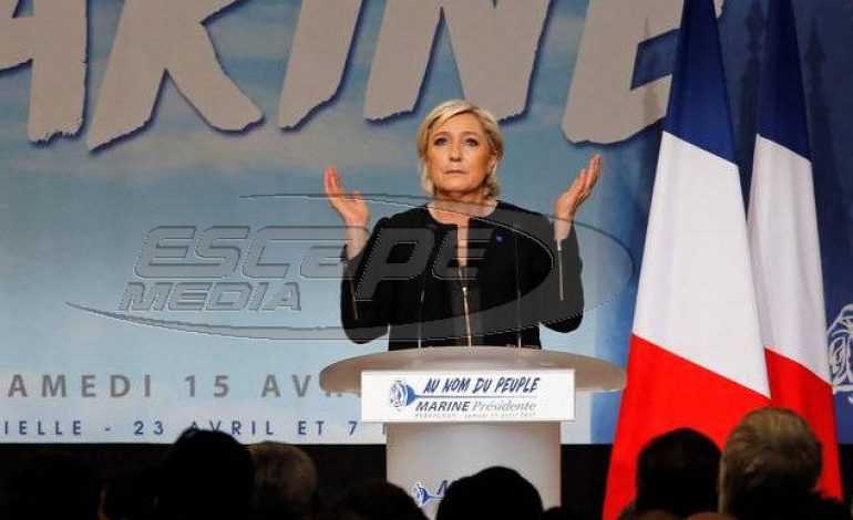 Γαλλία: «Ολιγαρχικό κουρέλι» η σημαία της Ε.Ε. για το κόμμα της Λεπέν