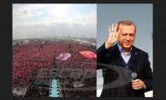 Λαοθάλασσα σε εκδήλωση για το "ναι" στο δημοψήφισμα - Ο Ερντογάν έφτασε με ελικόπτερο