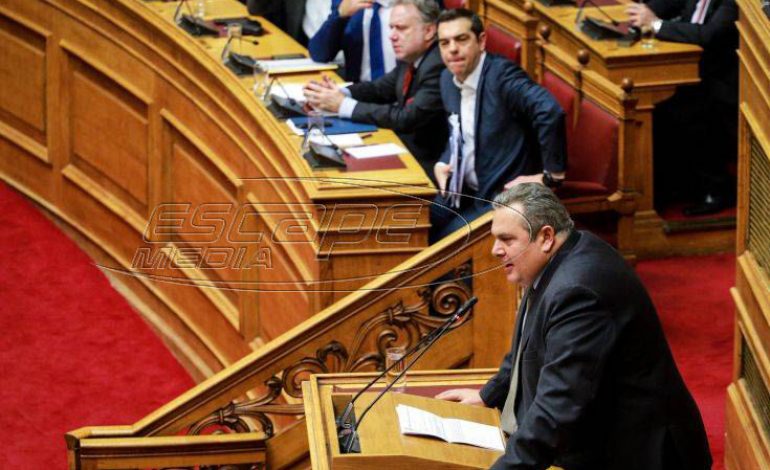 Βγήκαν μαχαίρια μεταξύ Τσίπρα και Καμμένου στη Βουλή