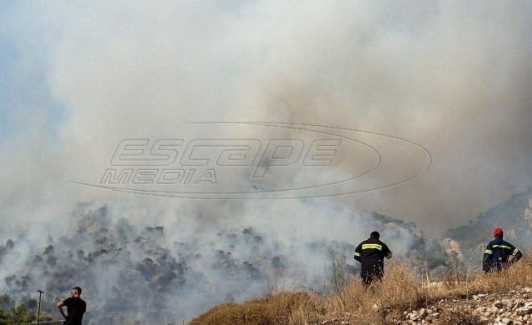 Λουτράκι: Διακοπή κυκλοφορίας λόγω της φωτιάς – Ποιοι δρόμοι κλείνουν