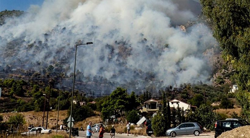 5 μεγάλες φωτιές στην Ελλάδα: Δύσκολη η κατάσταση σε Εύβοια και Κω